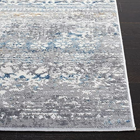 Grey Blue 8' x 10' SAFAVIEH Amelia Collection ALA484F Boho Chic Distressed Non-Shedding Living Room Bedroom Dining Home Office Area Rug 